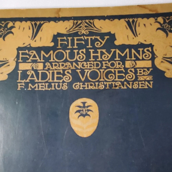 Fifty Famous Hymns Arranged For Ladies Voices book 1926  F. Melius Christiansen - Picture 2 of 9